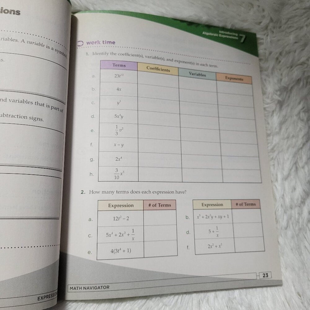 Pearson Math Navigator Expressions Bundle Set - Picture 5 of 8